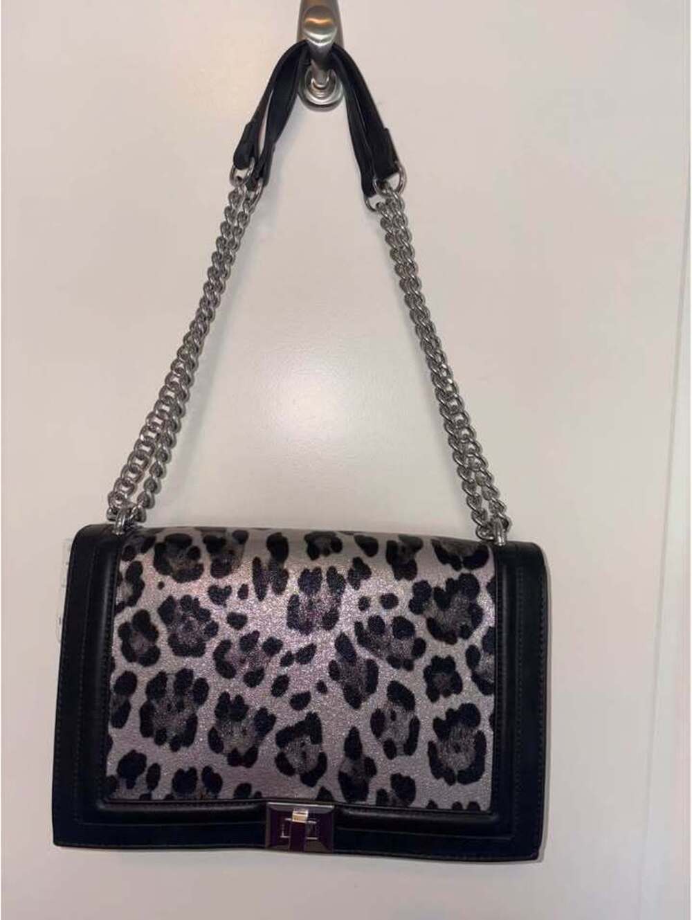 INC International Concepts Ajae Leopard Print Shoulder Bag